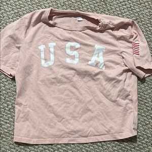 Pink USA Graphic T-Shirt